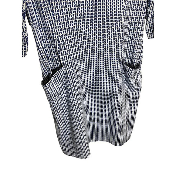 J.McLaughlin Catalyst Stretch Knit Crew Neck 3/4 Sleeve Sheath Catalina Cloth Dr - Picture 6 of 9